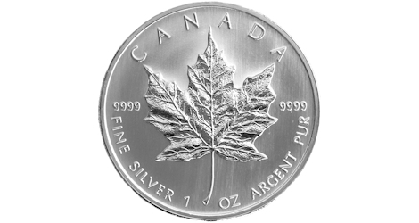 Maple Leaf Silbermünze mit aktuellem Silberpreis